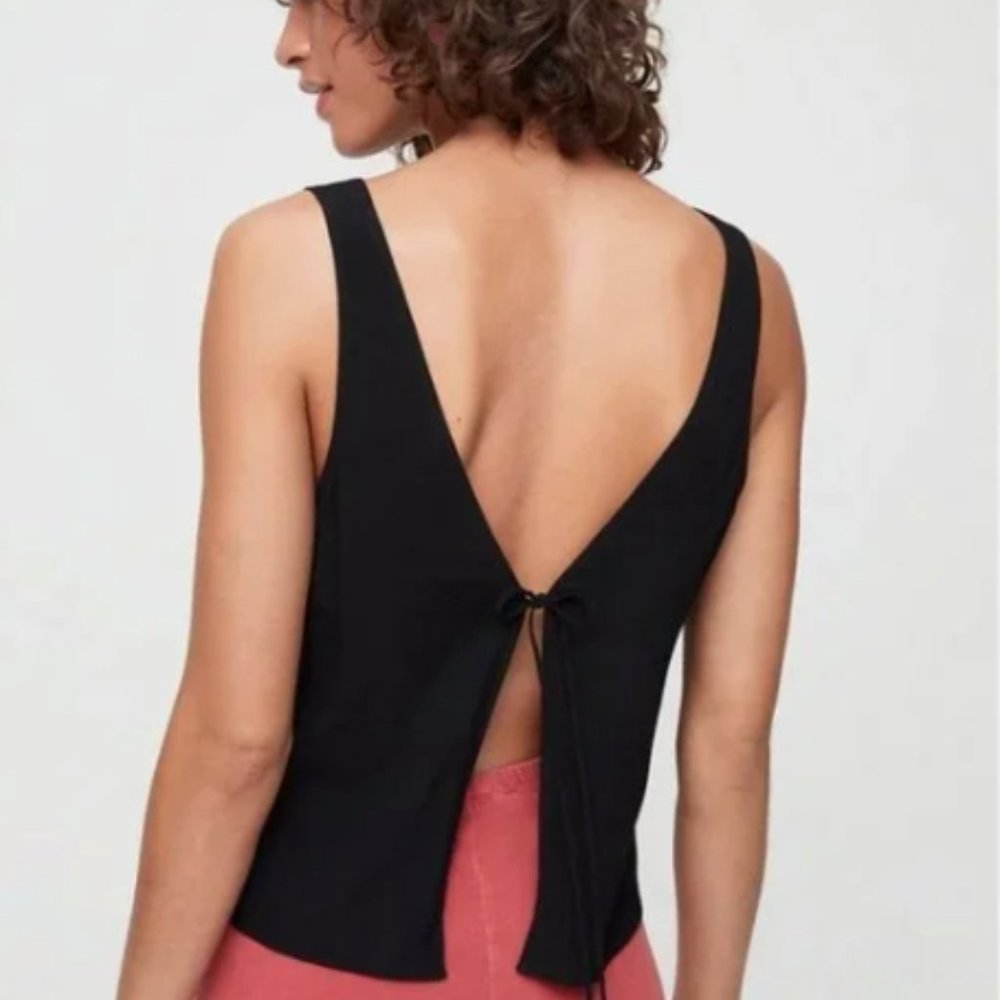 Aritzia Wilfred Free Kempner Blouse in Black - Size S